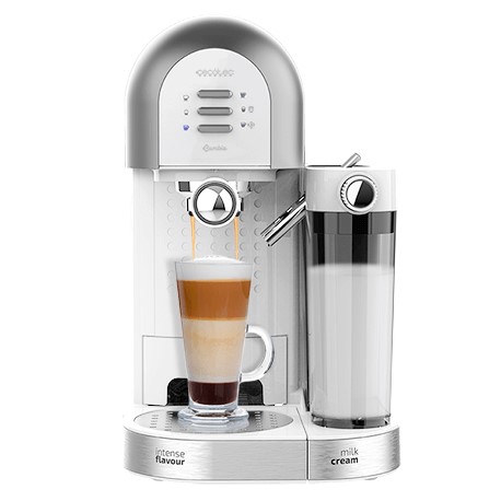 Cecotec 7000 Touch Series Bianca Power Matic-ccino - Megautomatisch koffiezetapparaat, ForceAroma-technologie, 19 bar druk, digitale bedieningselementen